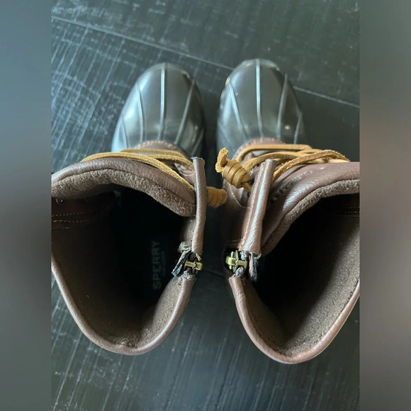 Sperry Saltwater Side Zip Rain Duck Boots Sz 3 - Picture 6 of 8